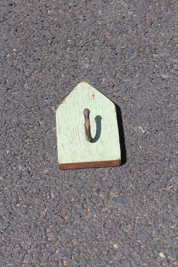 Distressed Wood Single Hook