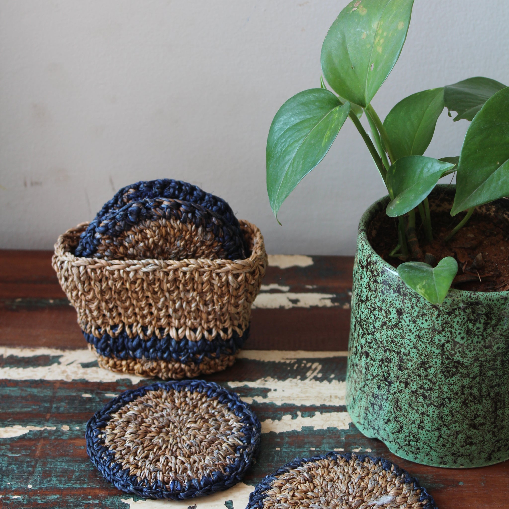 Banana Grass Set Of 4 Coasters