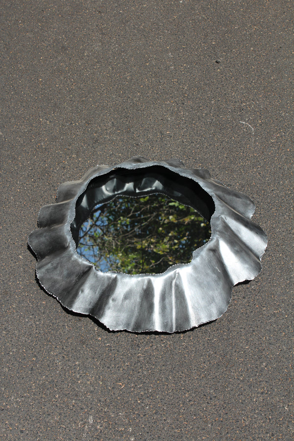 Silver Metal Frame Mirror