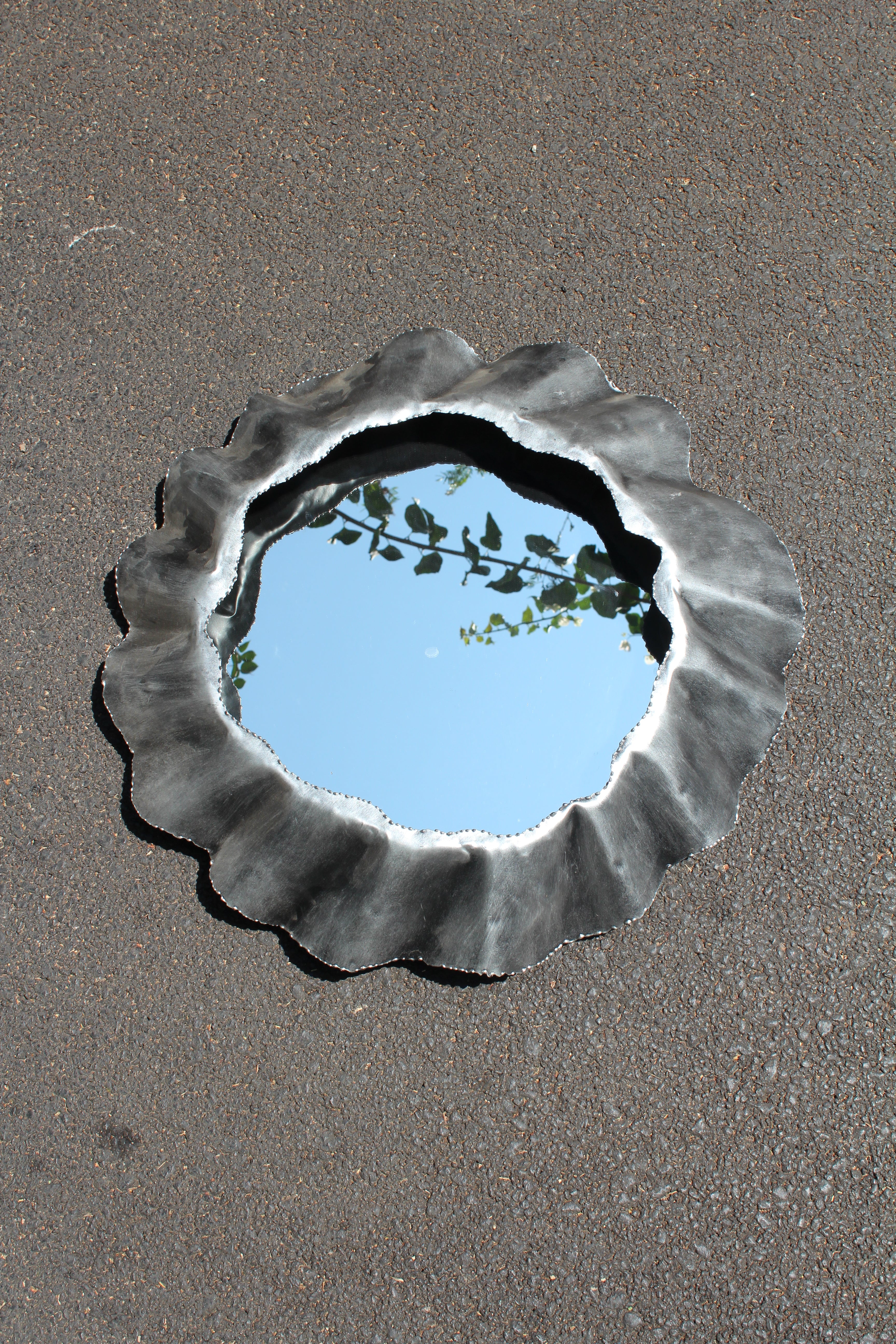 Silver Metal Frame Mirror