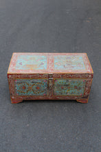 Load image into Gallery viewer, Hand Painted Distressed Vintage Trunk
