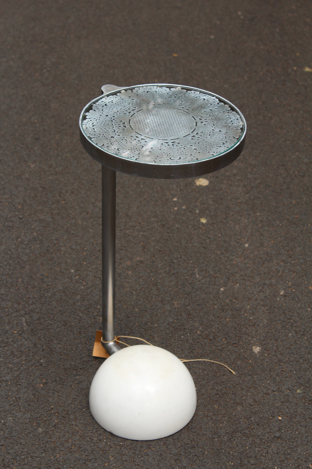 Drinks Table with Marble Base