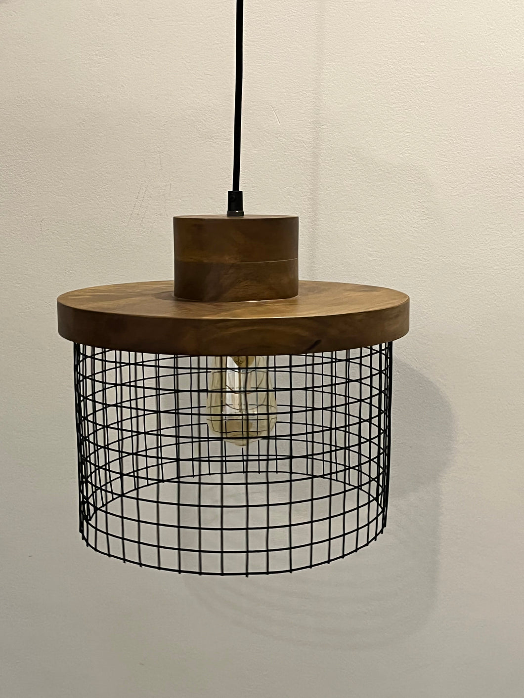 Black Mesh Grid Pendant Light (Ceiling Lamp)