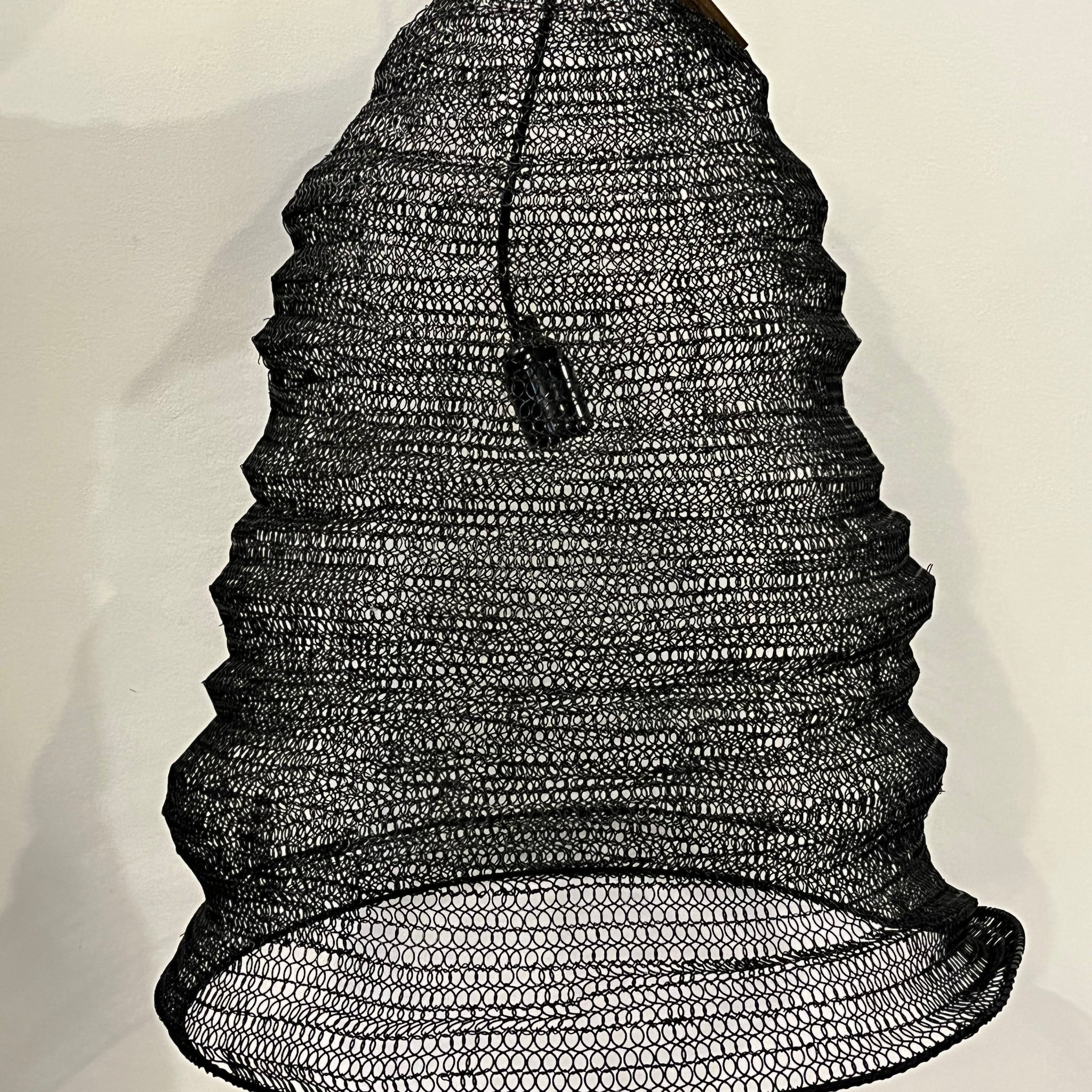 Black Crochet Pendant Light