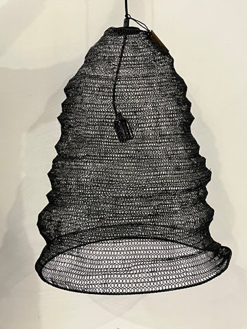 Black Crochet Pendant Light