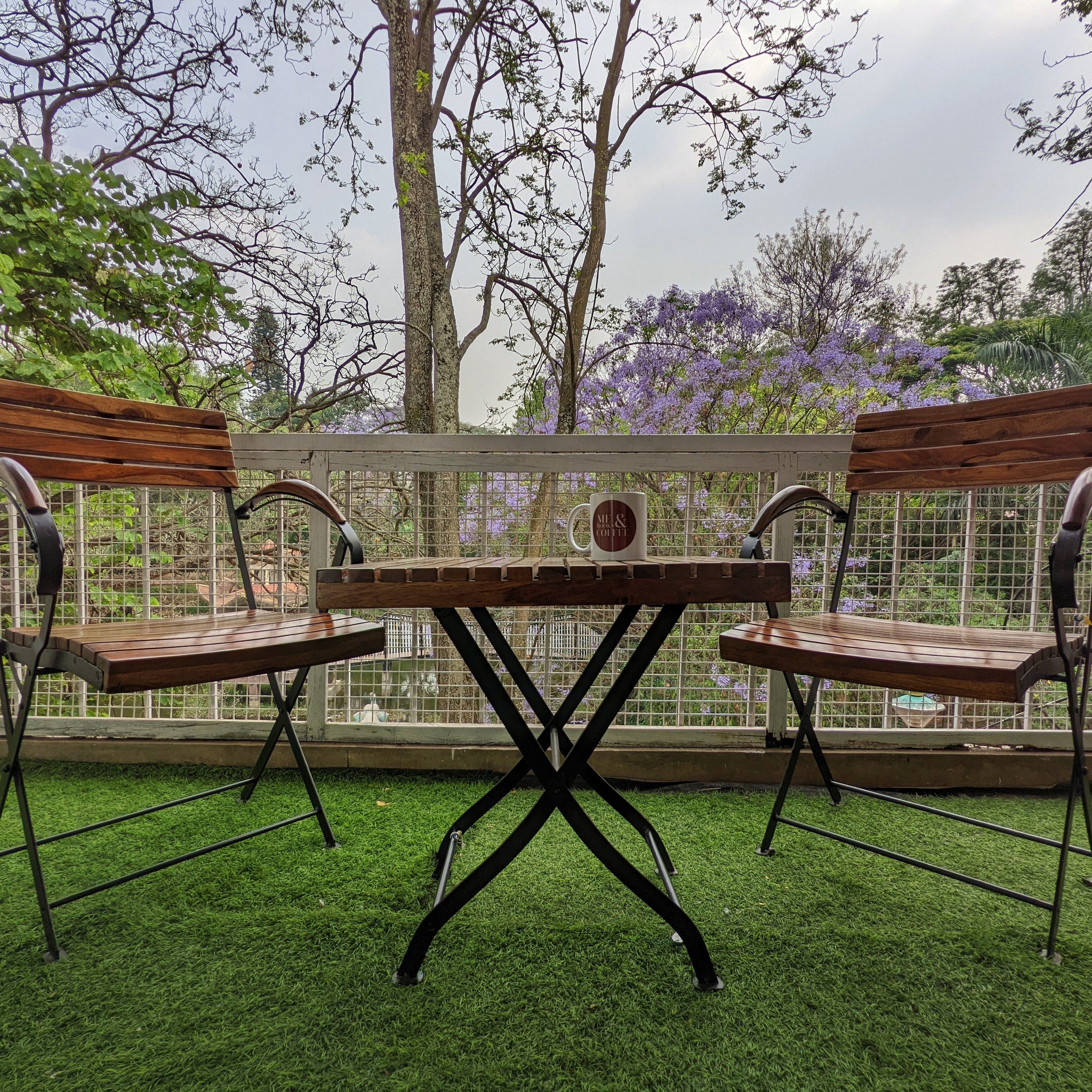 Foldable Outdoor Set with Armrest