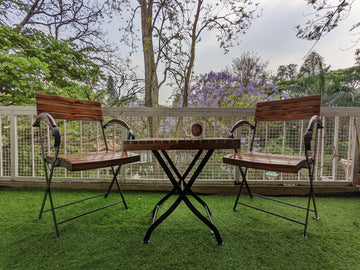 Foldable Outdoor Set with Armrest