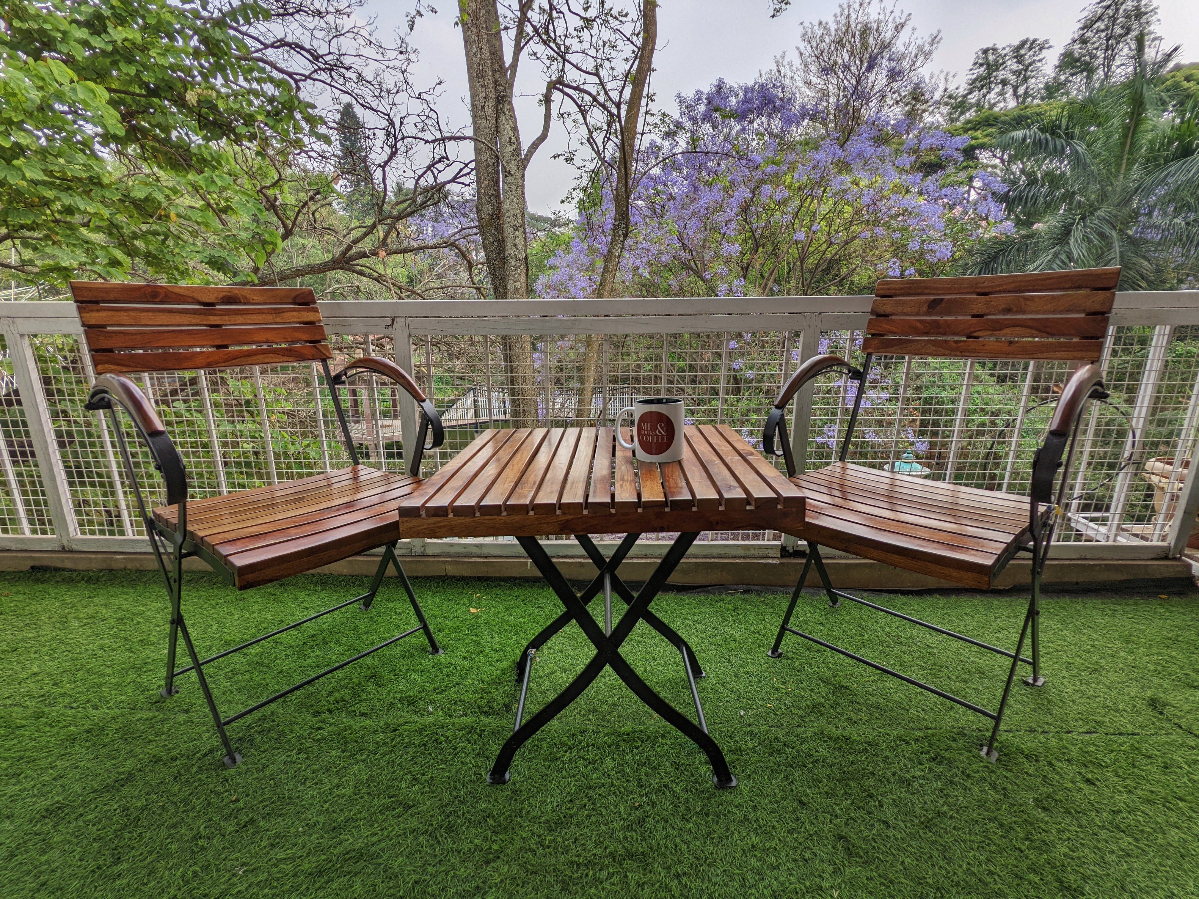 Foldable Outdoor Set with Armrest