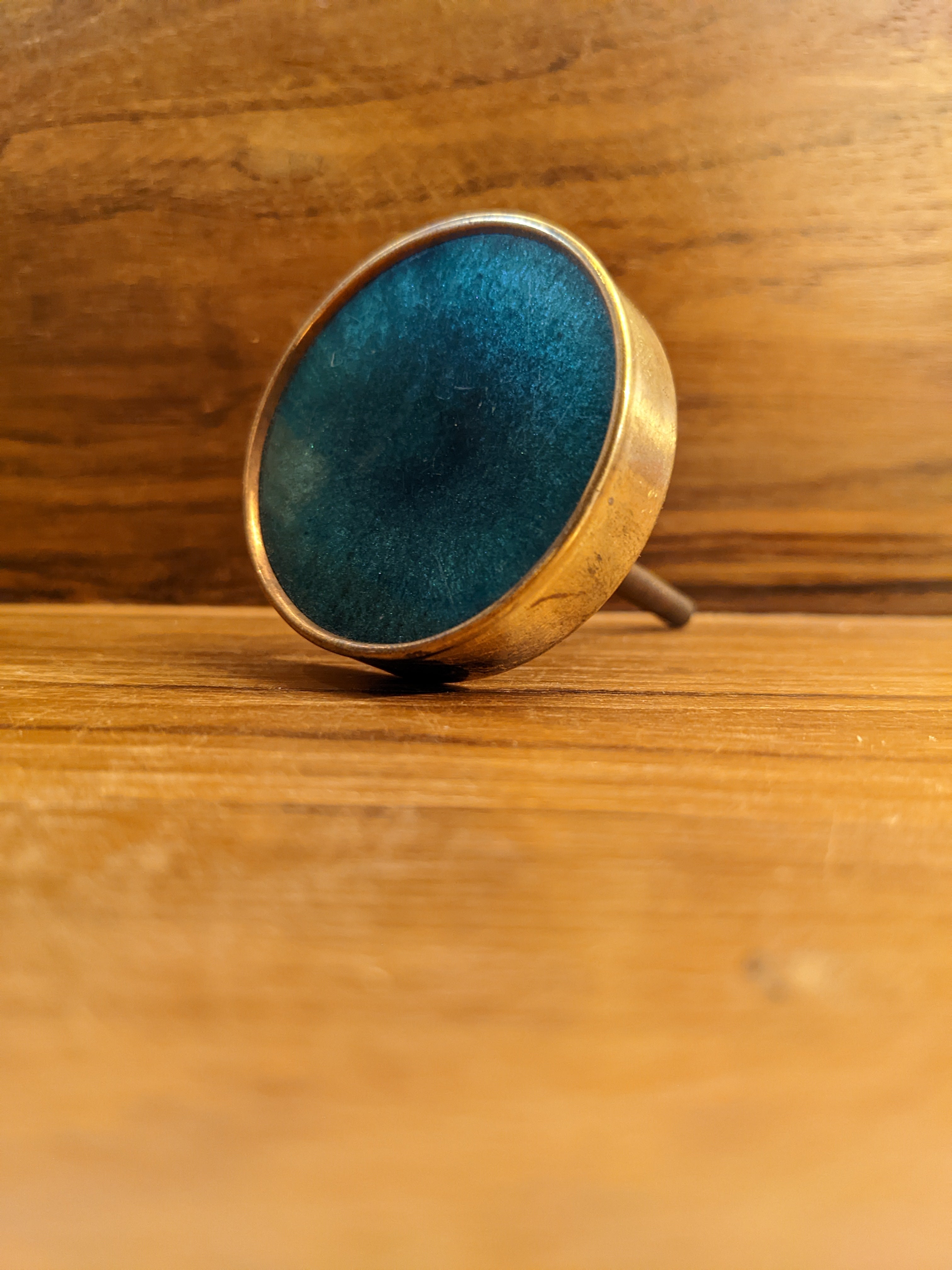 Blue Resin Door & Drawer Knob