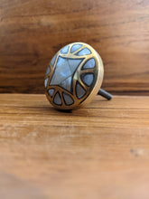 Load image into Gallery viewer, Brass and Mother of Pearl Door &amp; Drawer Knobs
