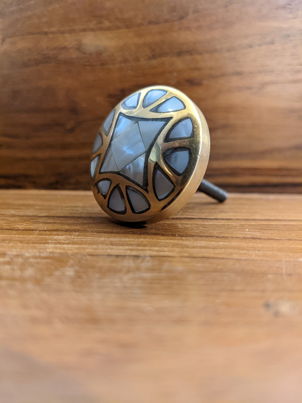 Brass and Mother of Pearl Door & Drawer Knobs