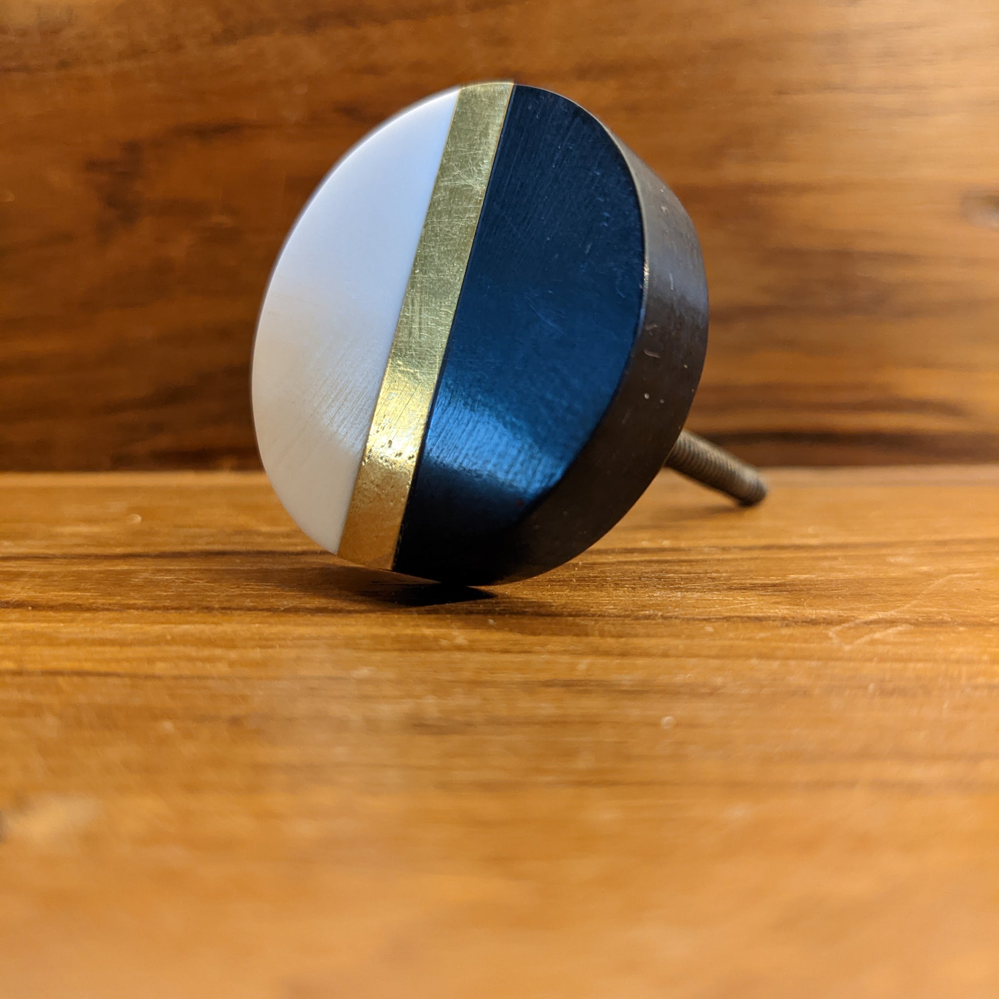 Black Gold and White Door & Drawer Knobs