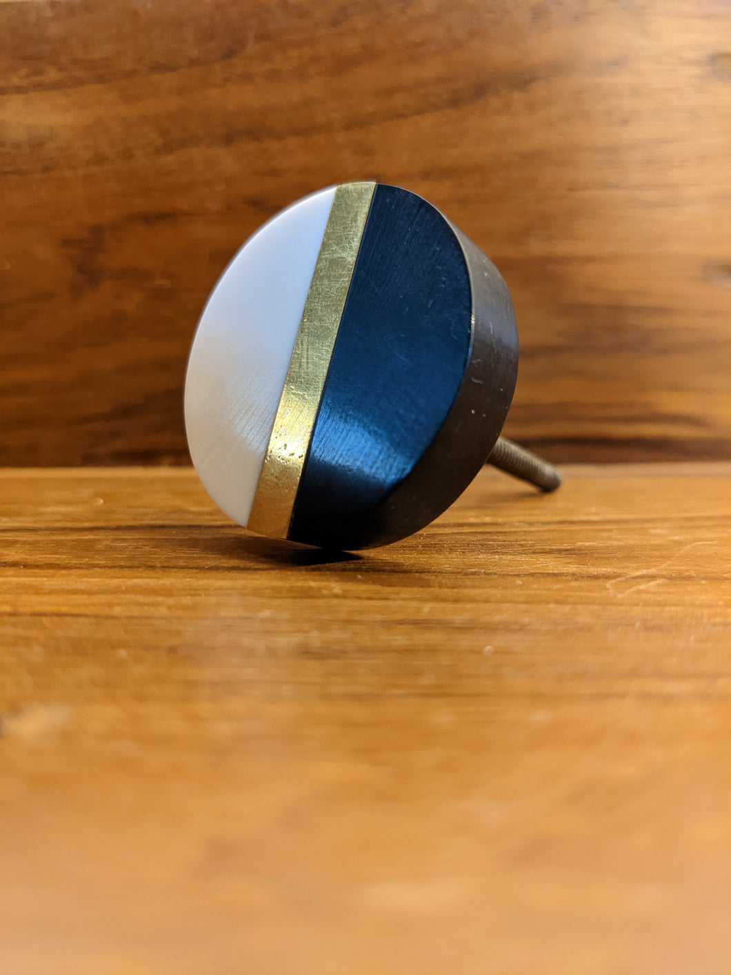 Black Gold and White Door & Drawer Knobs