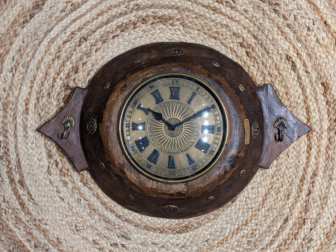 Upcycled Wooden Container Clock