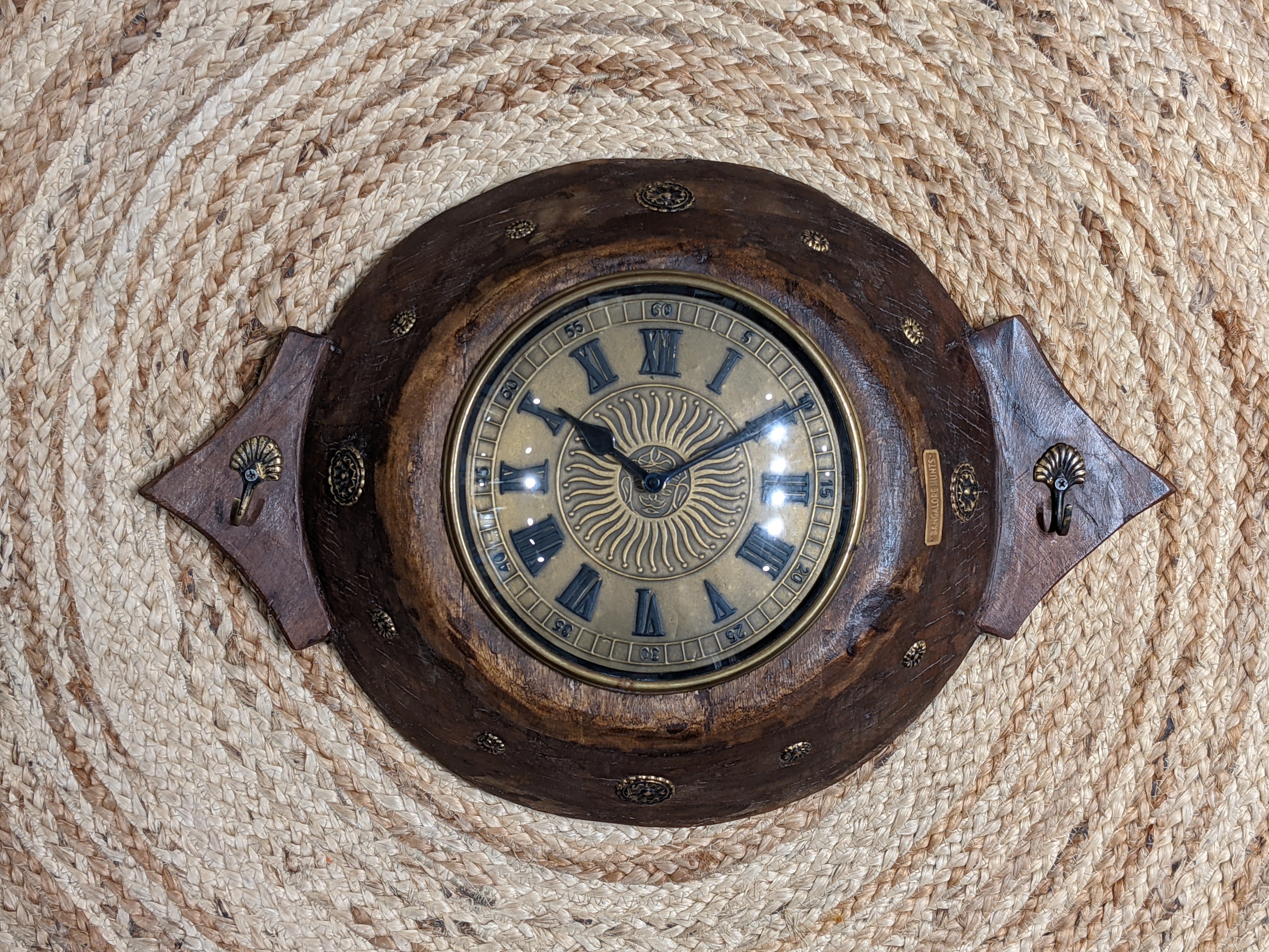 Upcycled Wooden Container Clock
