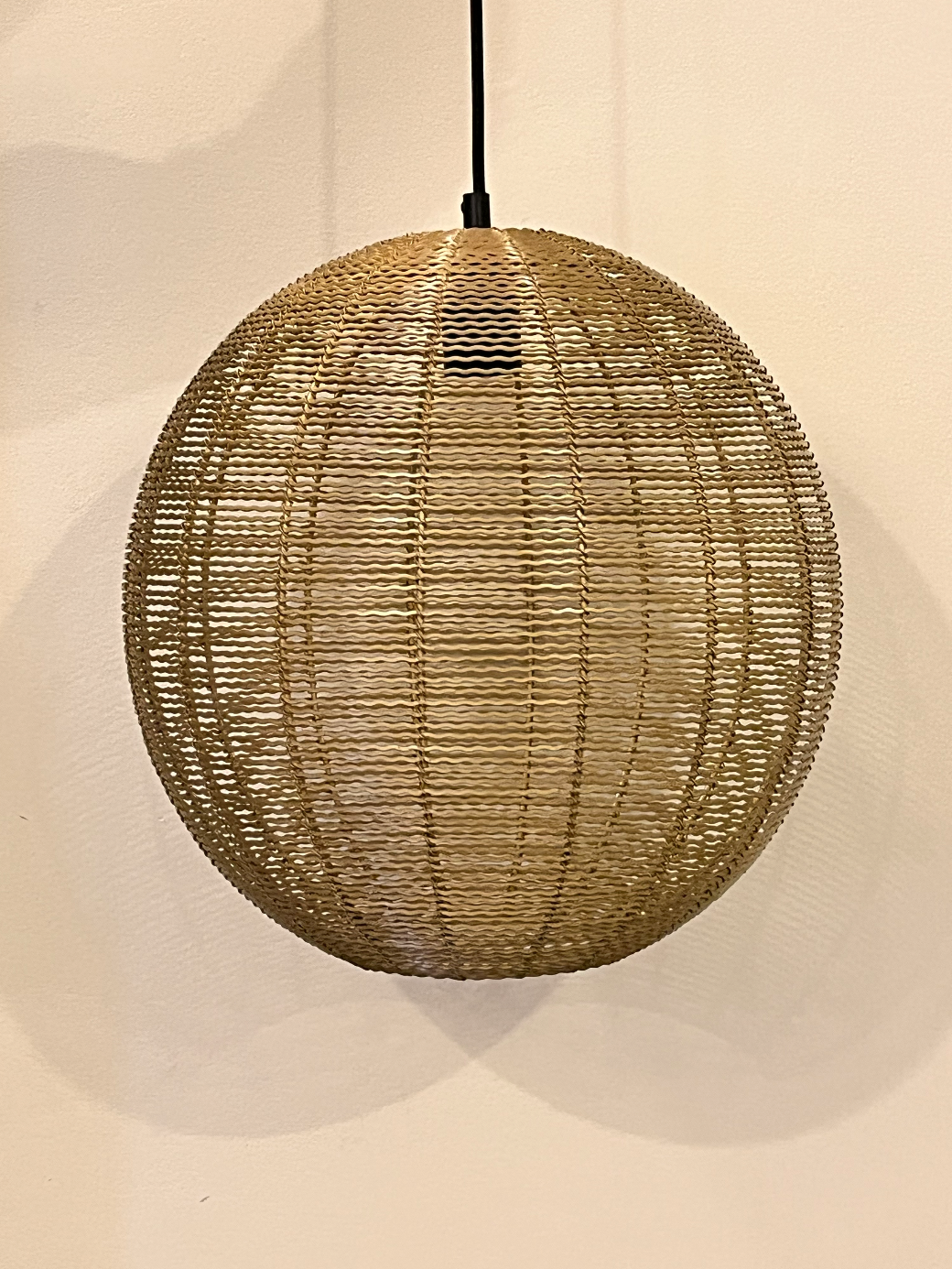 Caged Gold Pendant Light (Ceiling Lamp)