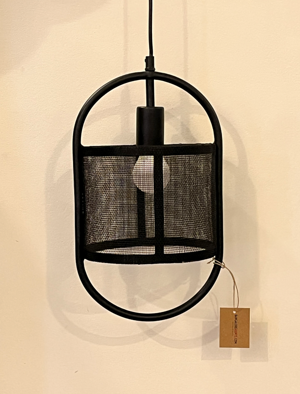 Black Mesh Pendant Light