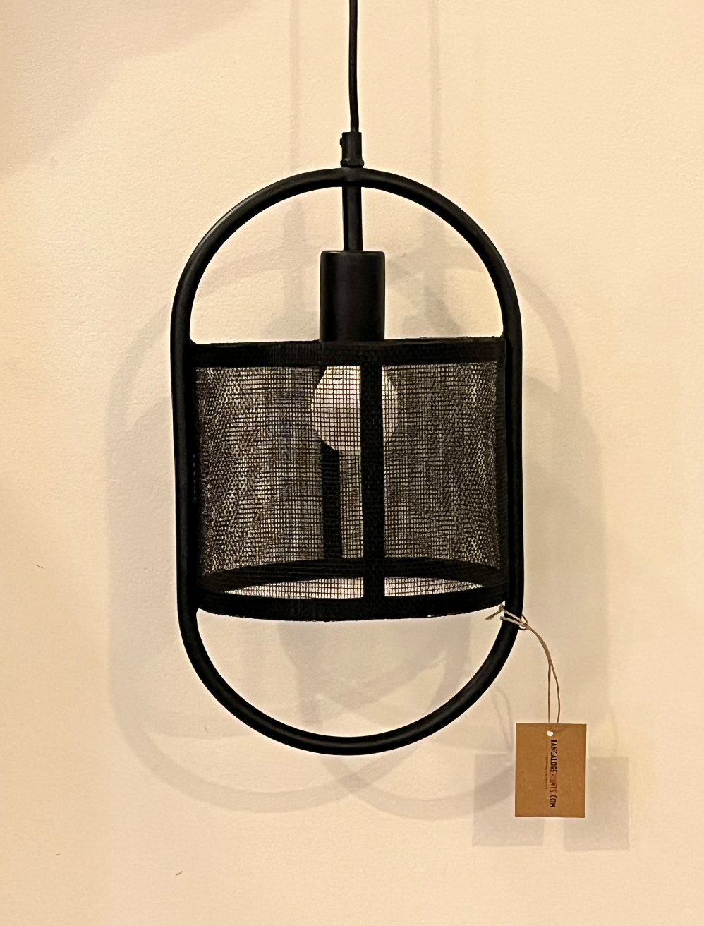 Black Mesh Pendant Light