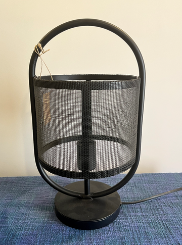 Black Mesh Table Lamp