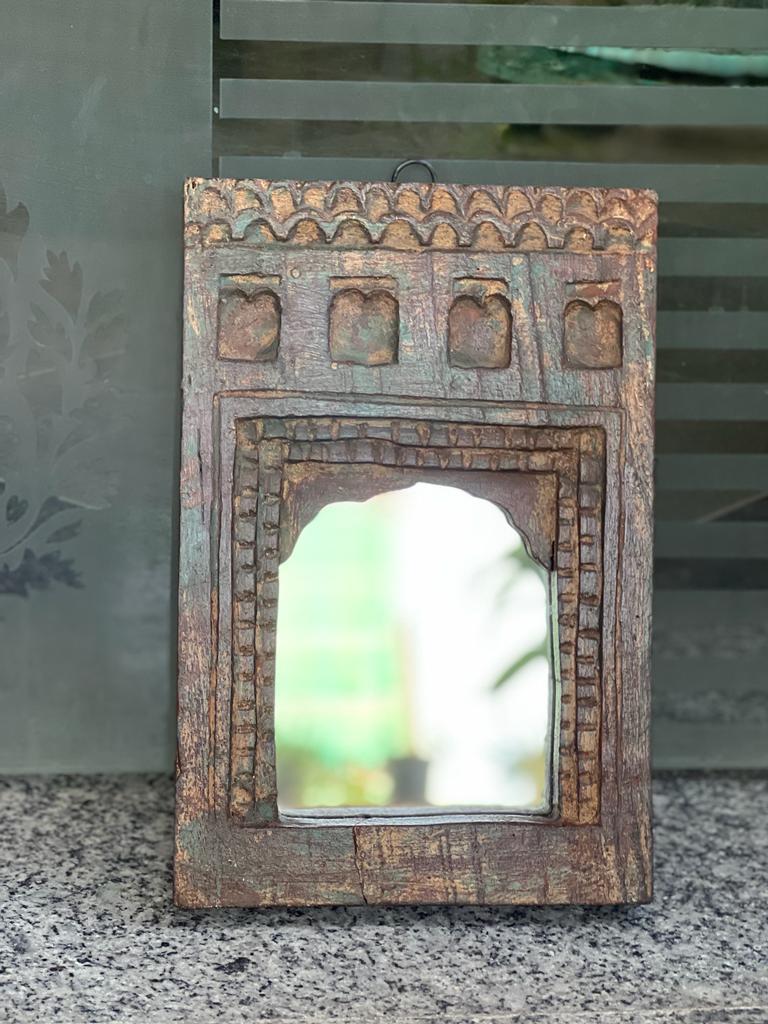 Antique Hand Carved Mirror